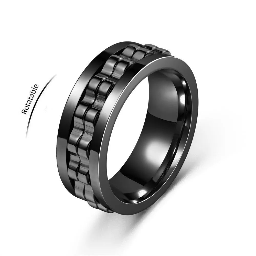 Anneau anti stress en acier inoxydable. /// Anti Stress Stainless Steel Spinning Ring