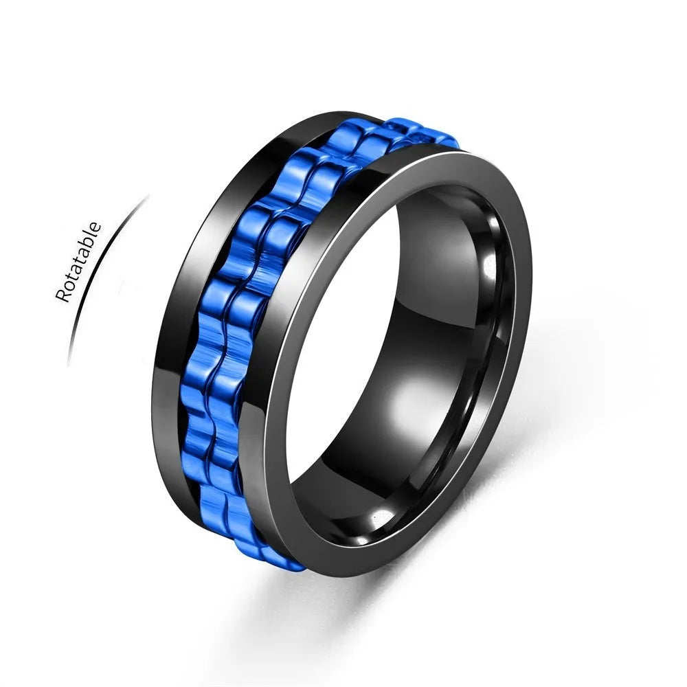 Anneau anti stress en acier inoxydable. /// Anti Stress Stainless Steel Spinning Ring