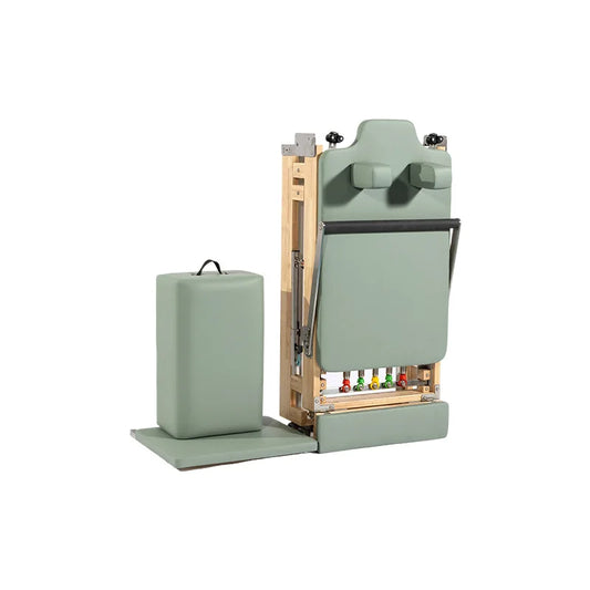 Machine multi usage en bois, pliable. Pilate  ///   Multi-purpose wooden machine, foldable.  Pilates