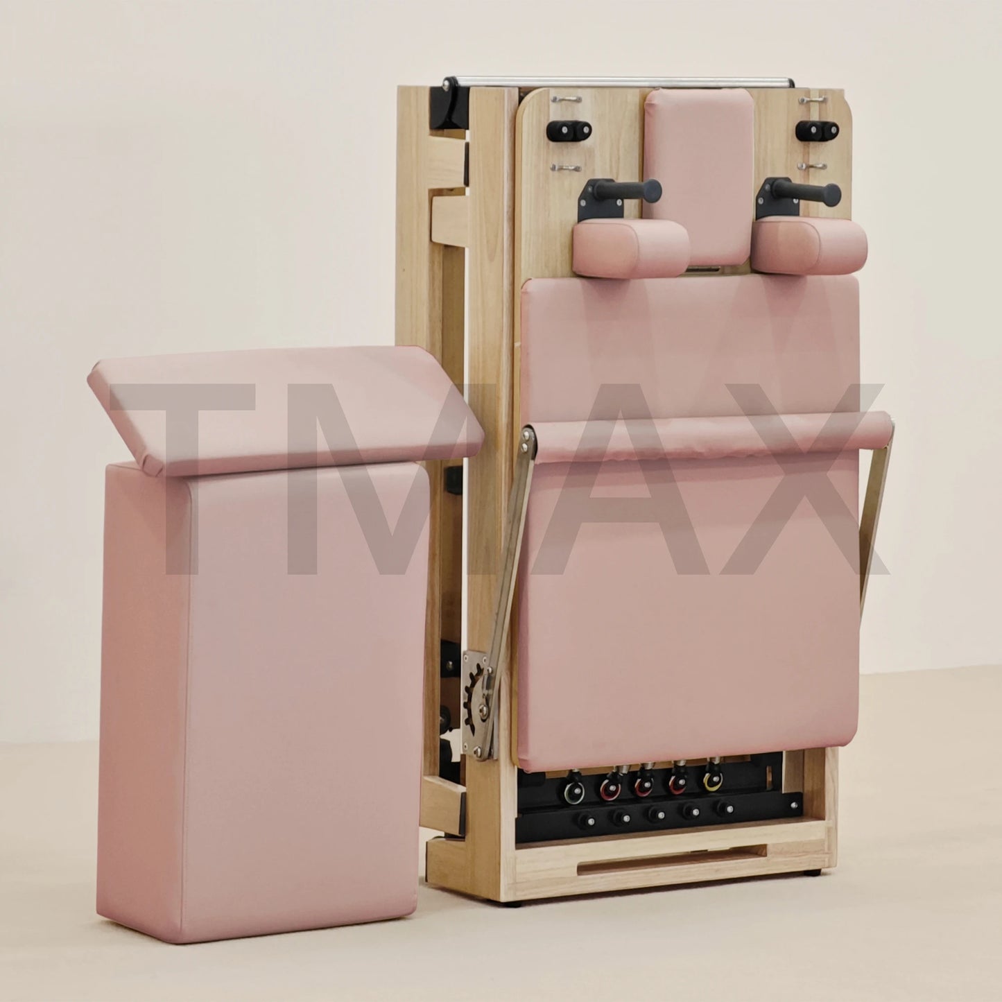 Machine multi usage en bois, pliable. Pilate  ///   Multi-purpose wooden machine, foldable.  Pilates