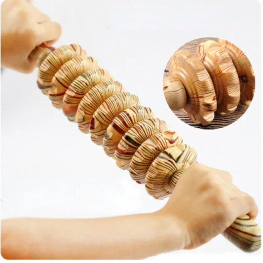 Outils de massage en bois manuel type rouleaux.   ///   Wooden Massage Tools