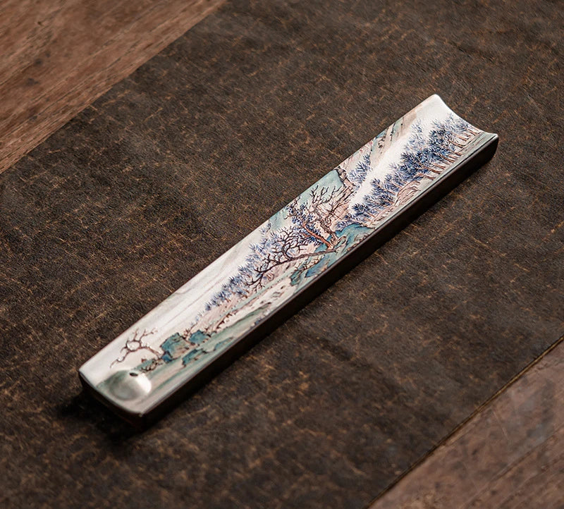 Porte encens en céramique.   ///   Ceramic incense base