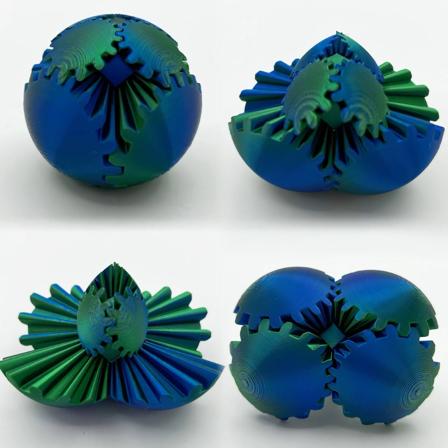 Balle 3D anti stress en plastique dur ///  Hard 3D anti-stress ball