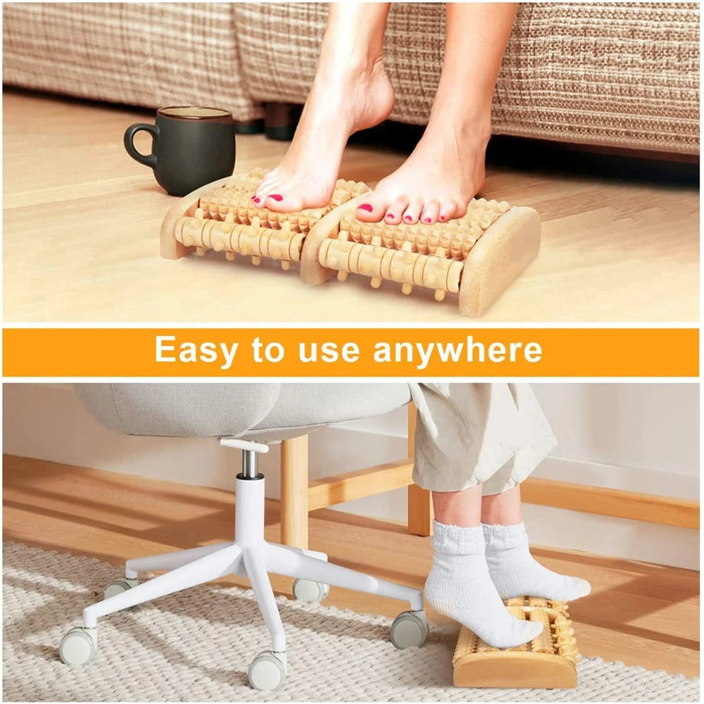 Outils de massage en bois pour les pieds.   ///   Wooden massage tool for feets