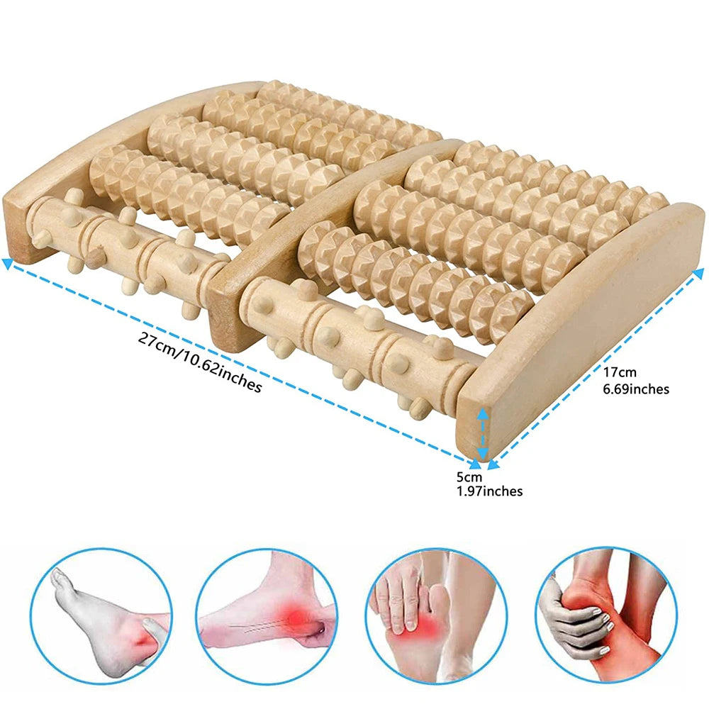 Outils de massage en bois pour les pieds.   ///   Wooden massage tool for feets