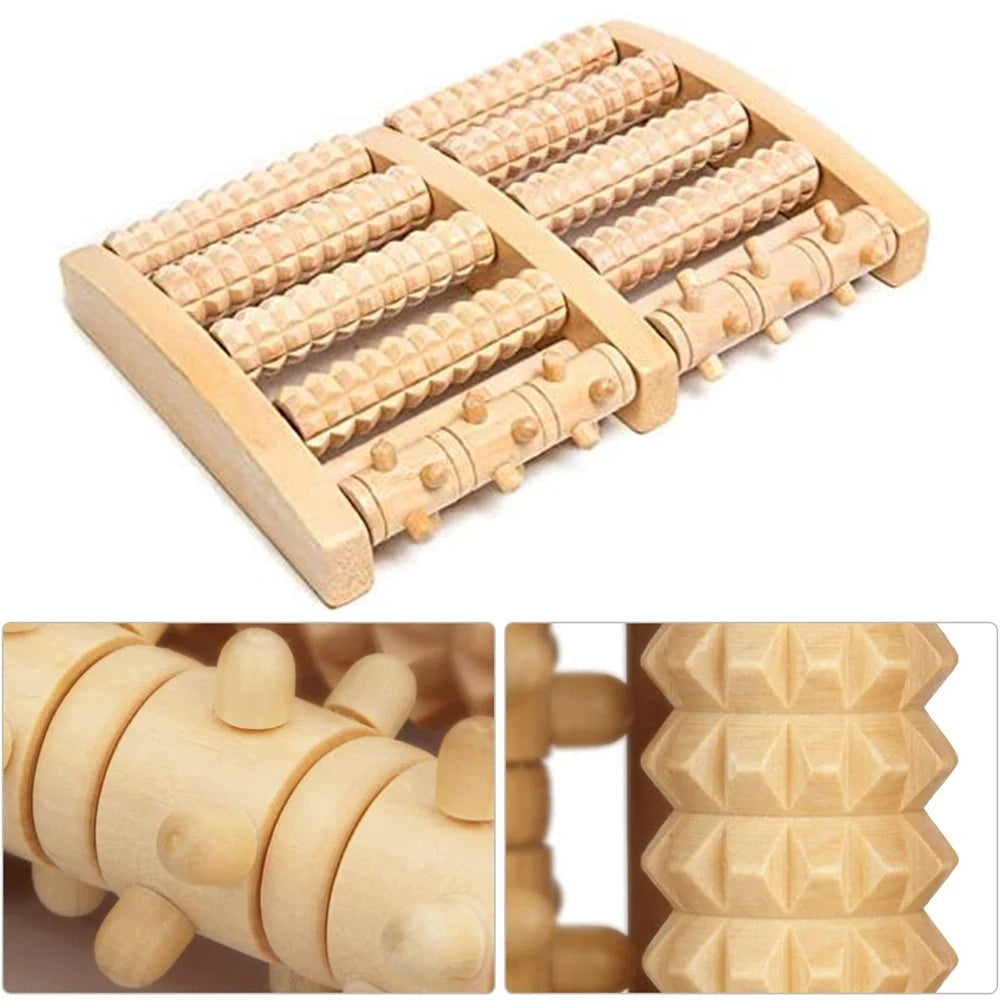 Outils de massage en bois pour les pieds.   ///   Wooden massage tool for feets