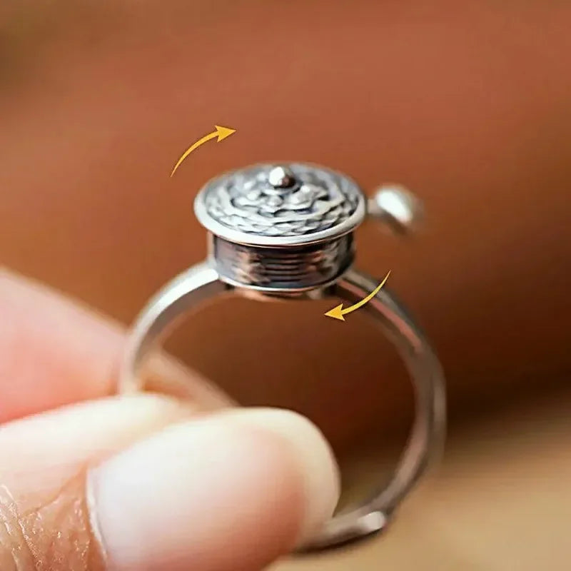 Anneau Anti-stress Style Retro.    ///   Traditional Anxiety Relief Ring (Adjustable)