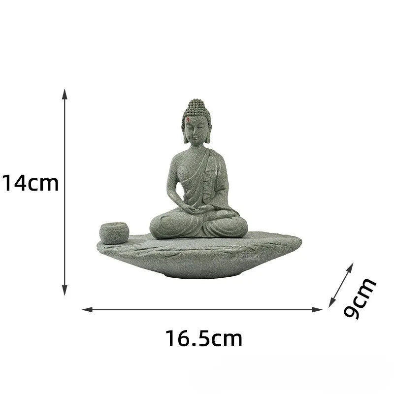 Statue porte encens de Buddha pour la méditation.   ///   incense statue for meditation