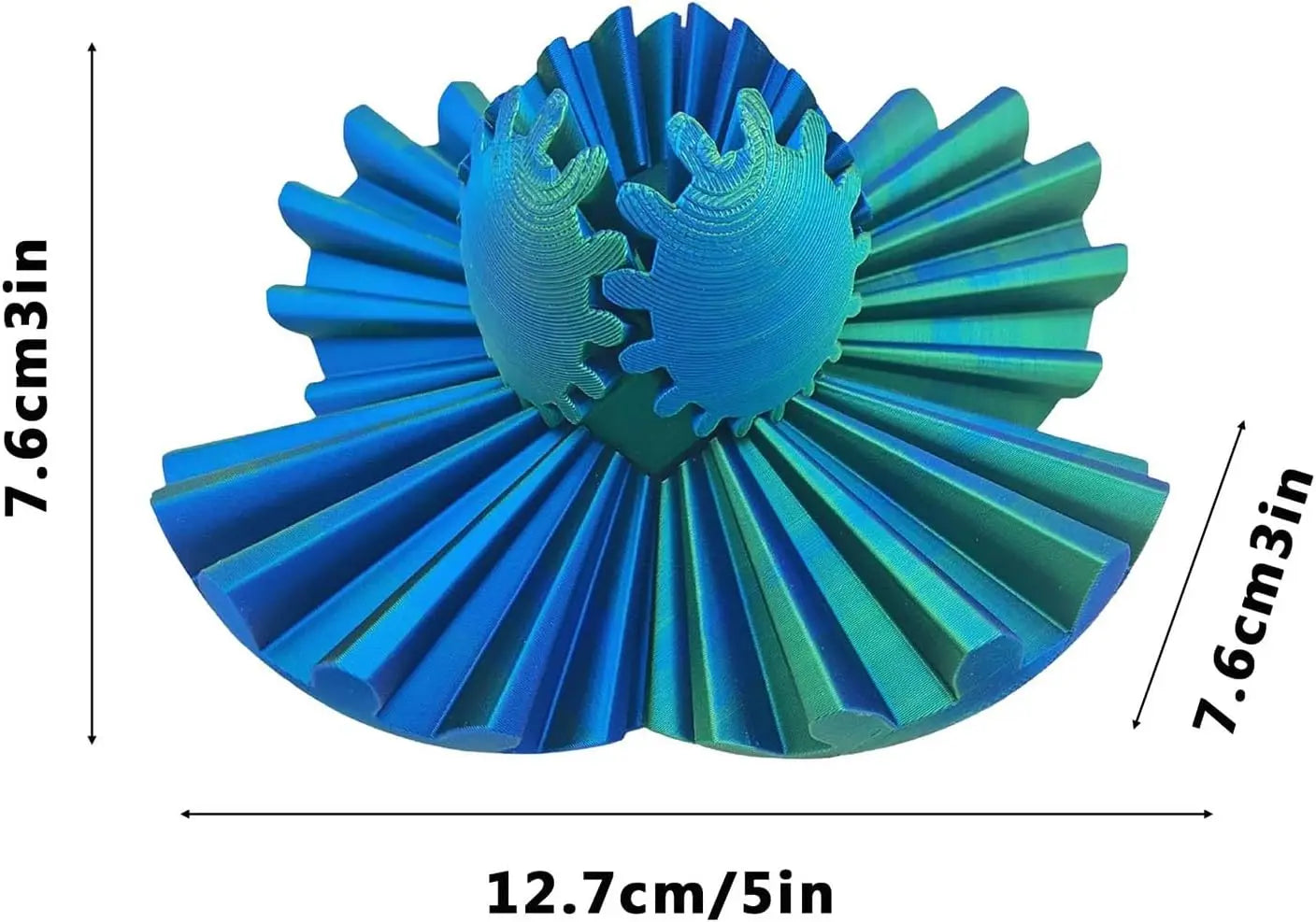 Balle 3D anti stress en plastique dur ///  Hard 3D anti-stress ball