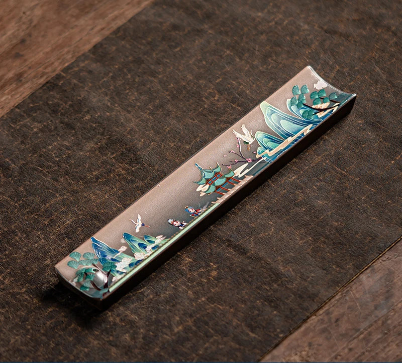 Porte encens en céramique.   ///   Ceramic incense base