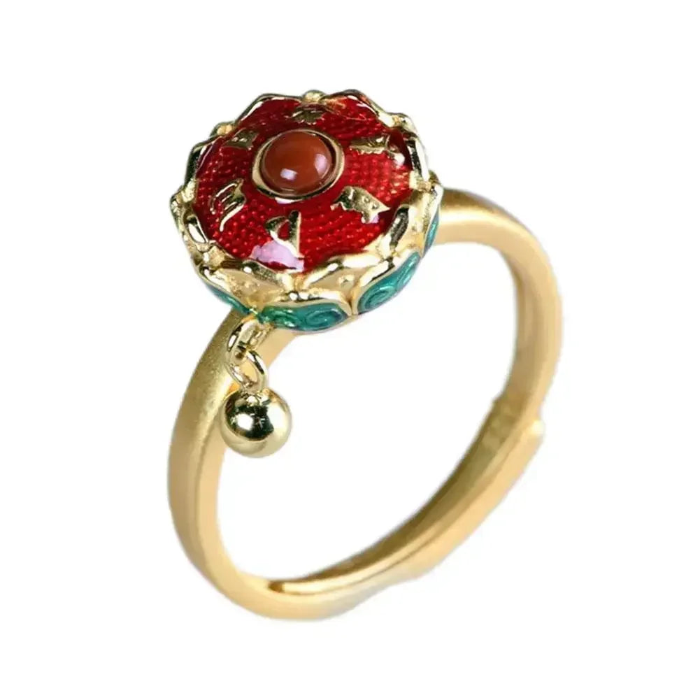 Anneau Anti-stress Style Retro.    ///   Traditional Anxiety Relief Ring (Adjustable)