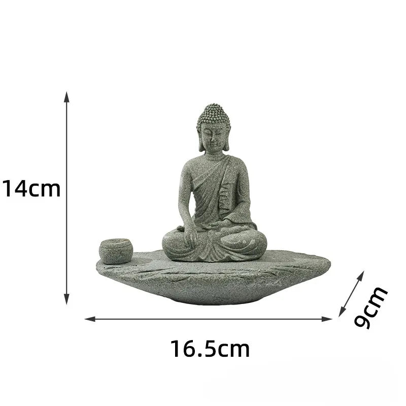 Statue porte encens de Buddha pour la méditation.   ///   incense statue for meditation