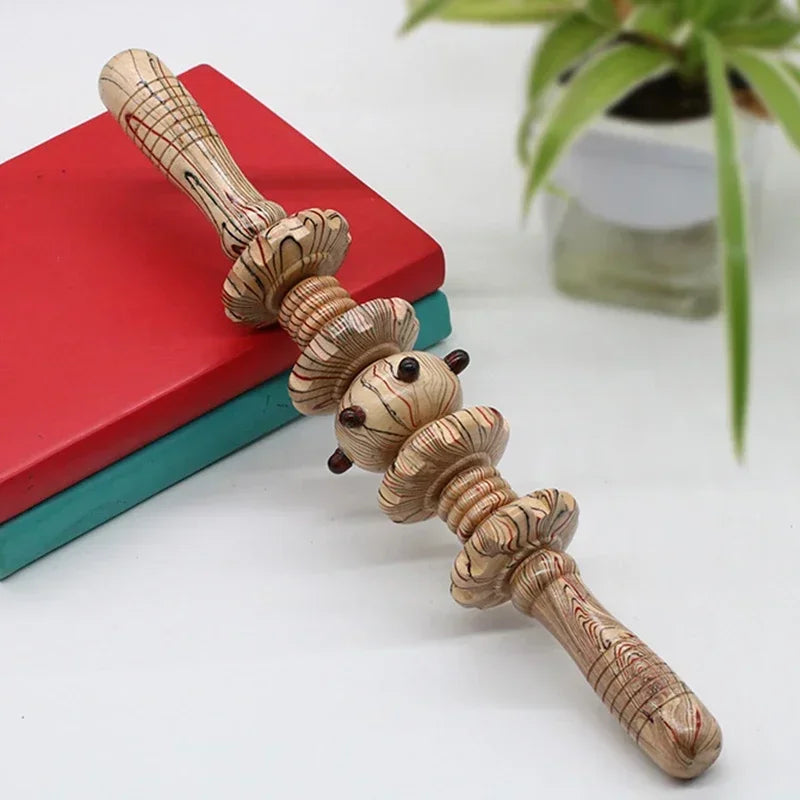 Outils de massage en bois manuel type rouleaux.   ///   Wooden Massage Tools
