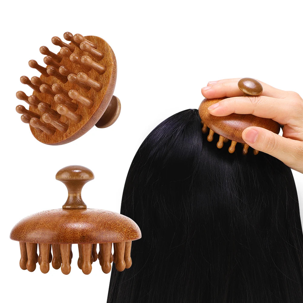 Outil de massage multi-fonction en bois.   ///   Multi-Functional Wood Massager