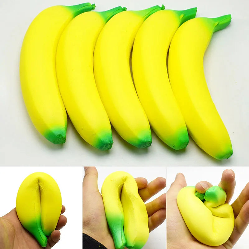 Balle anti stress en forme de Banane  /// Banana anti-stress ball