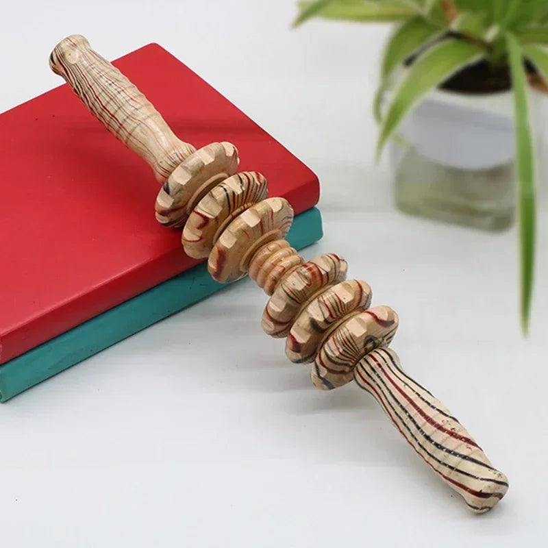 Outils de massage en bois manuel type rouleaux.   ///   Wooden Massage Tools