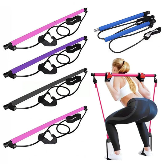 Barre a élastiques pour la pratique du Pilate (Jambes et corps)    ///    Bar with elastics for Pilates Training ( Legs and body)+